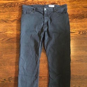 Grey Wrangler straight leg jeans
